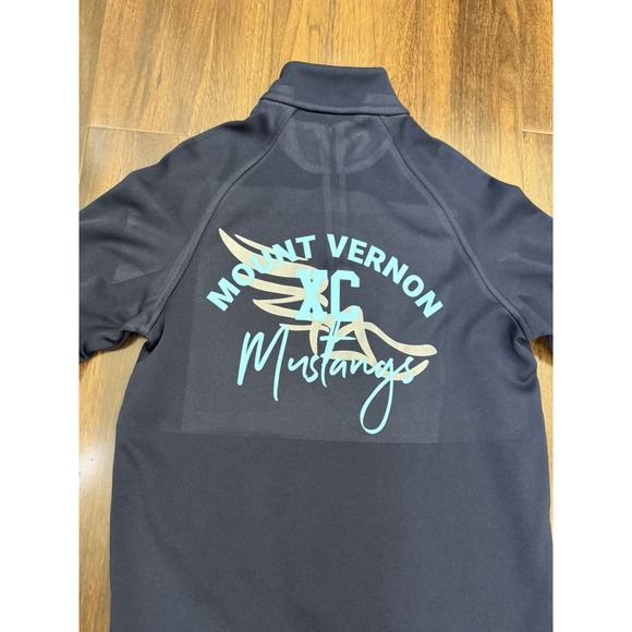 Mount Vernon Mustangs Men's Pullover. Polyester. Navy Blue. Sz M - Picture 10 of 16